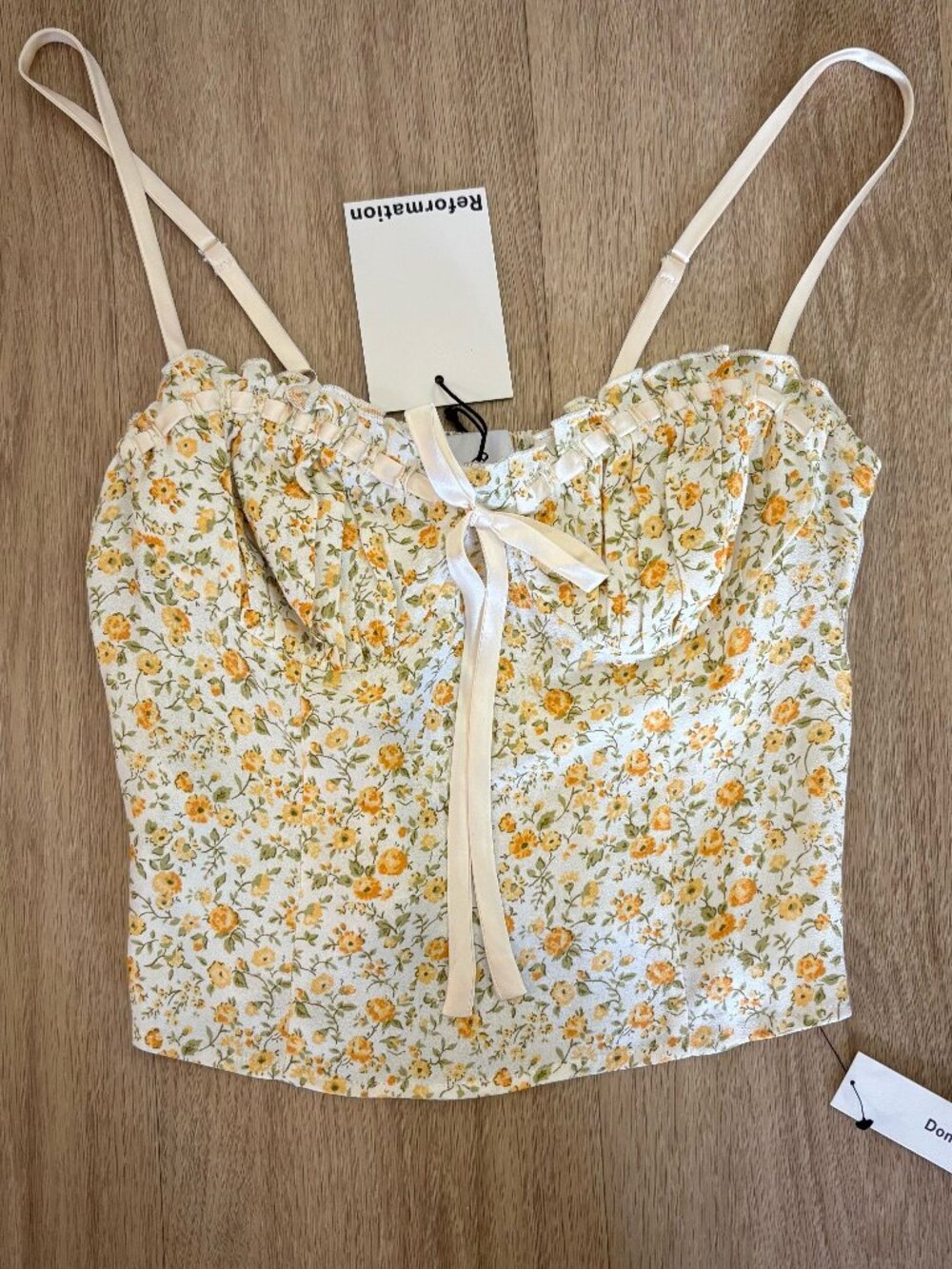 NWT Reformation Andrea Top in Lima - Size 2